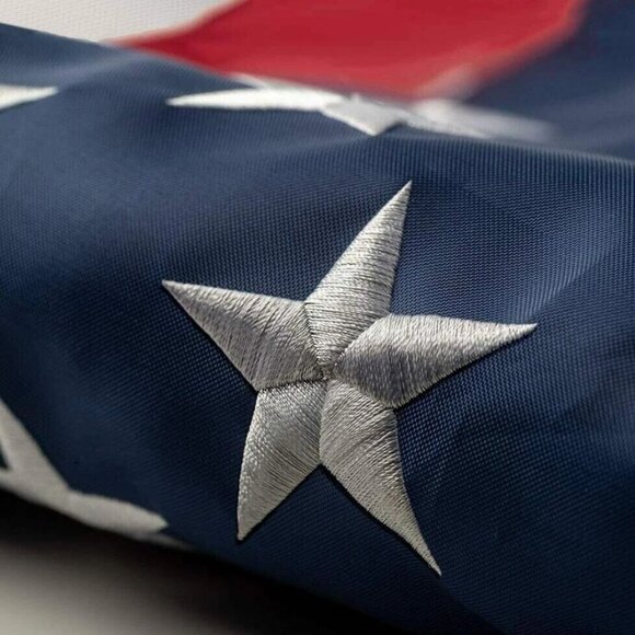 American Flag 3x5 Luxury Embroidered Star Double Sided Heavy Duty Nylon Outdoor - Picture 2 of 7